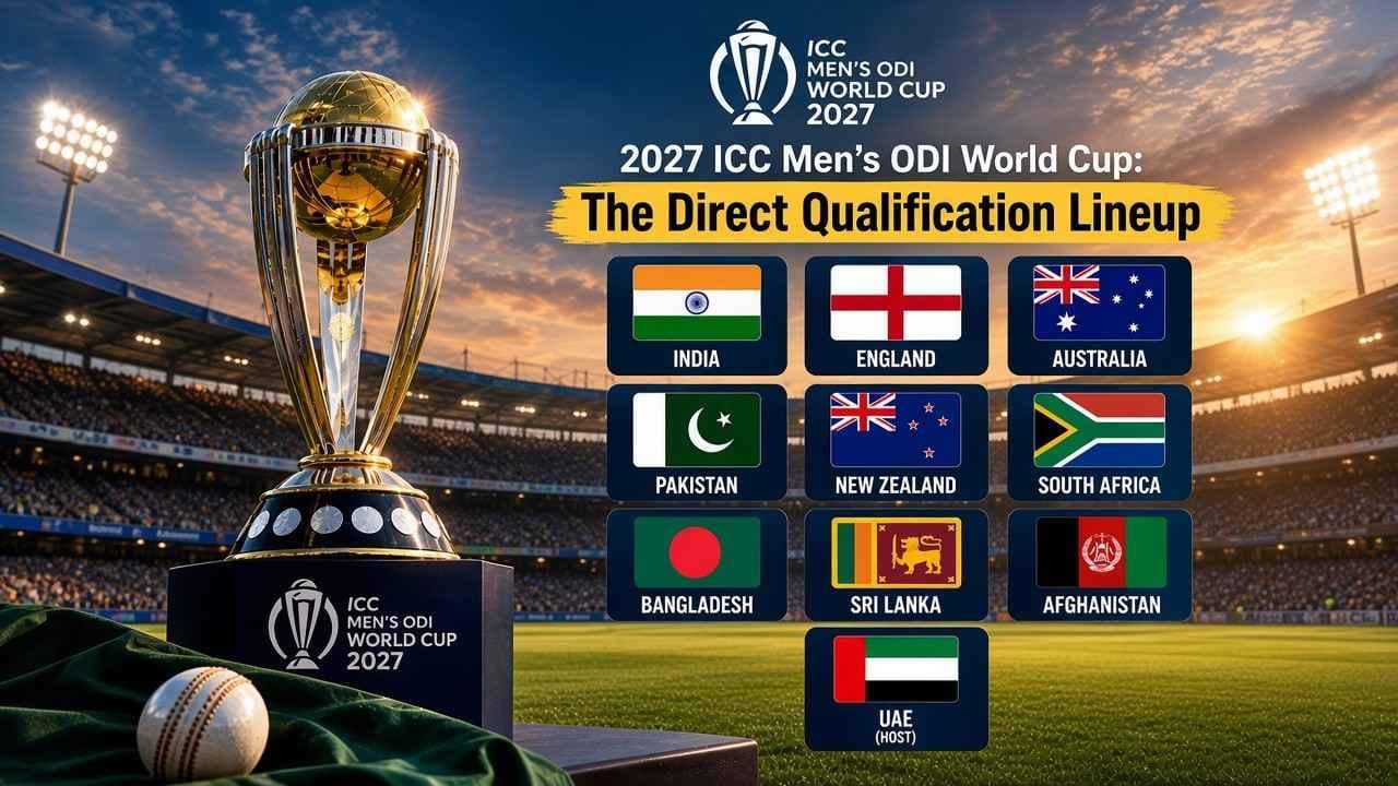 Race to the Trophy: The Direct Qualification Lineup for the 2027 ICC Men's ODI World Cup