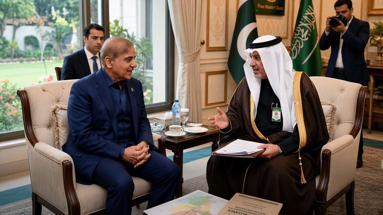 High-Level Defense Briefing: Prime Minister Shehbaz Sharif Meets Makkah Alliance Secretary-General to Outline Defense Cooperation Strategy