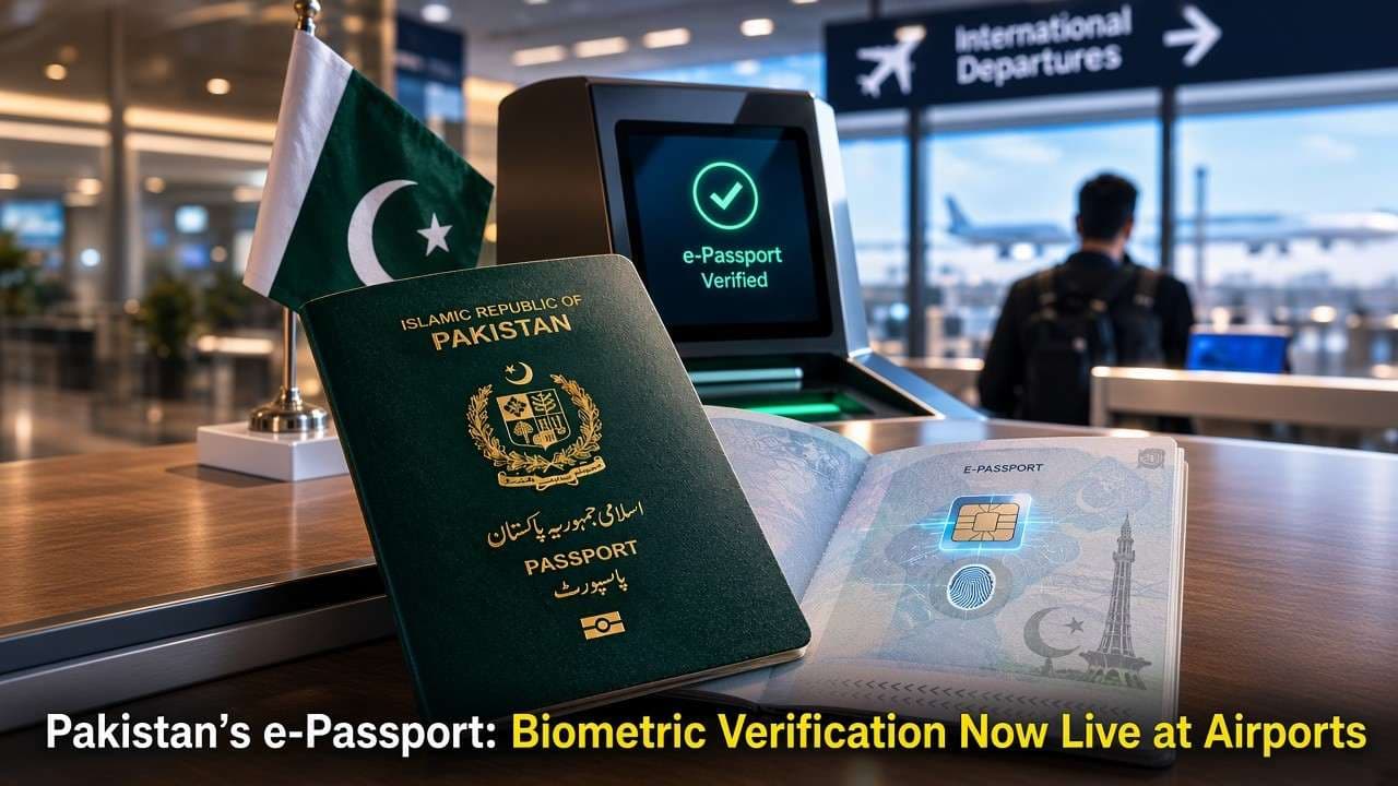 Next-Gen Travel: Pakistan Rolls Out Advanced E-Passports with Biometric Chips Starting October 15