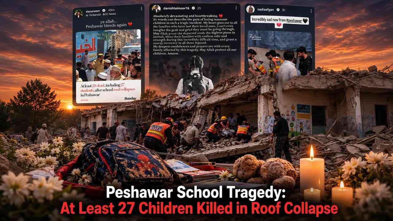 Peshawar Tragedy: Pakistani Stars Express Heartbreak Over School Roof Collapse